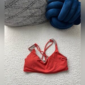 Burnt orange lululemon sports bra